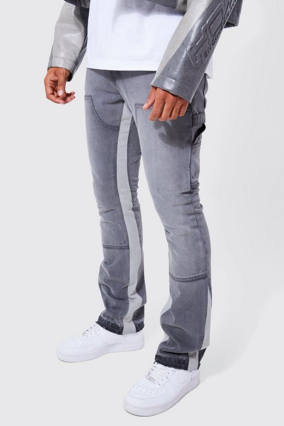 Slim-Fit Schlagjeans