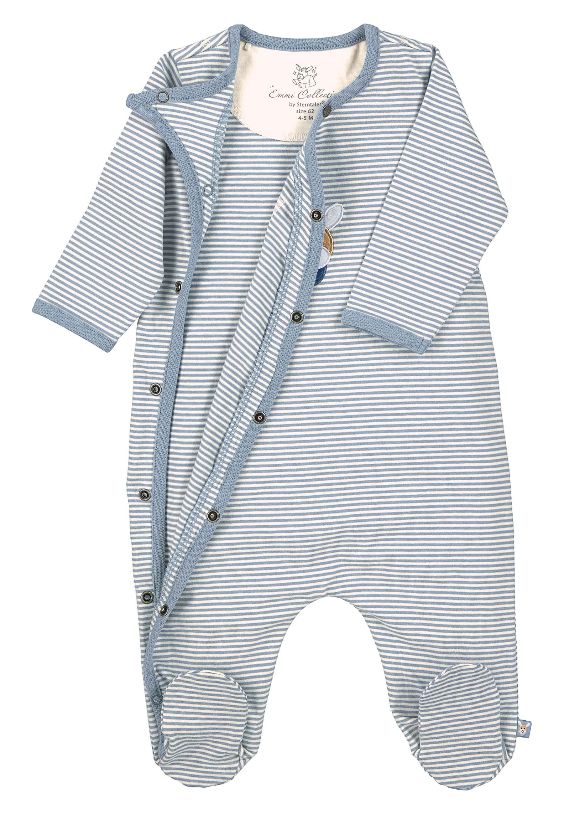 GOTS Strampler-Einteiler Esel Emmi, Single Jersey