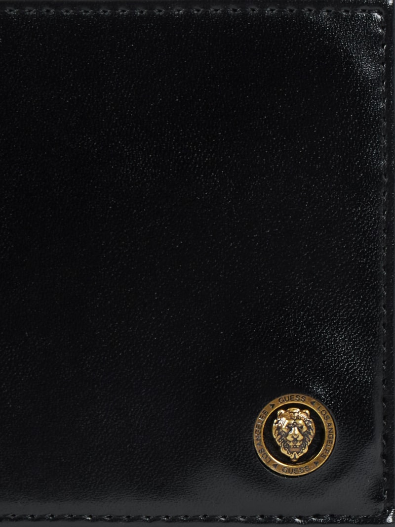 Portemonnaie in Leder-Optik in schwarz
