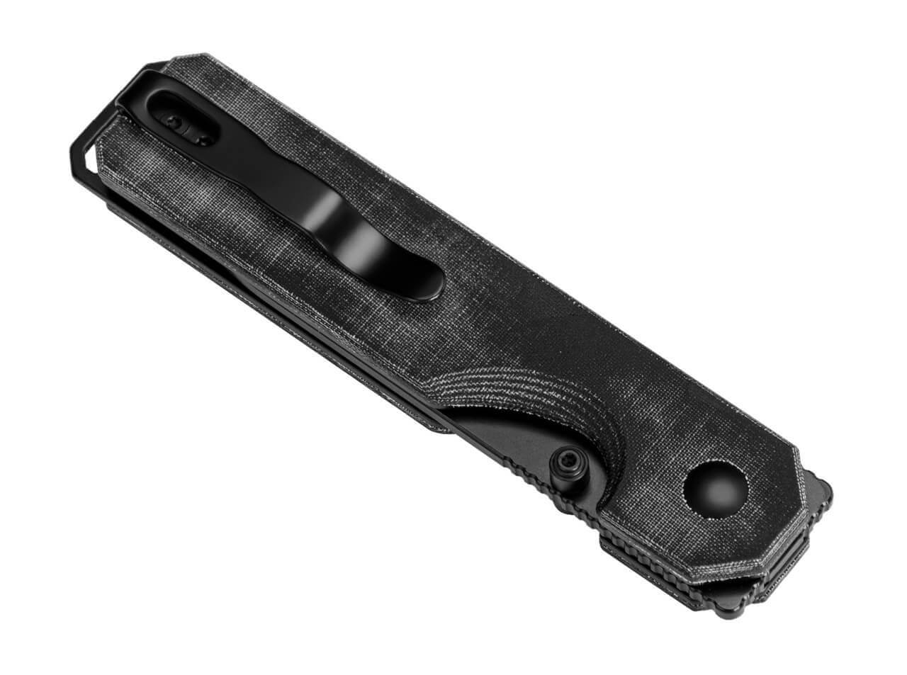 KUH Micarta All Black Button Lock