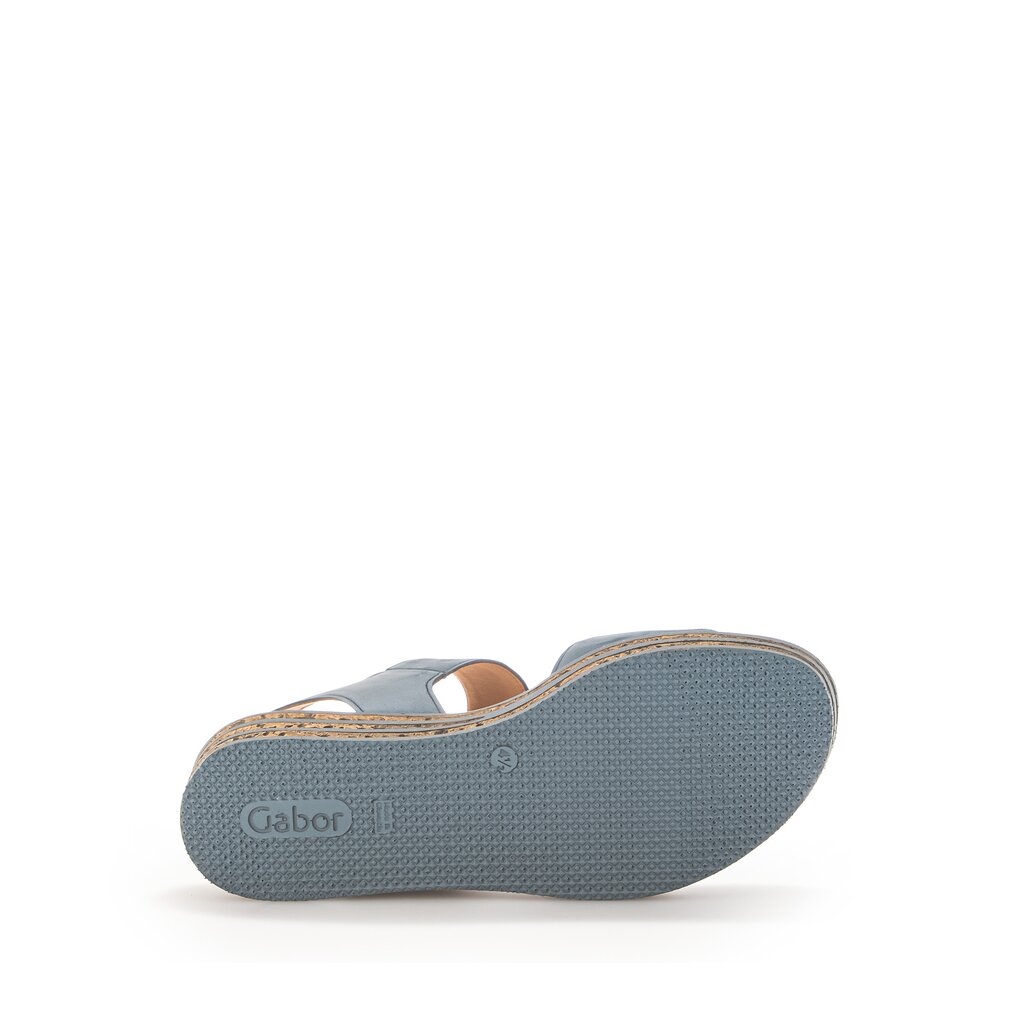 Gabor fashion Plateau Sandale blau
