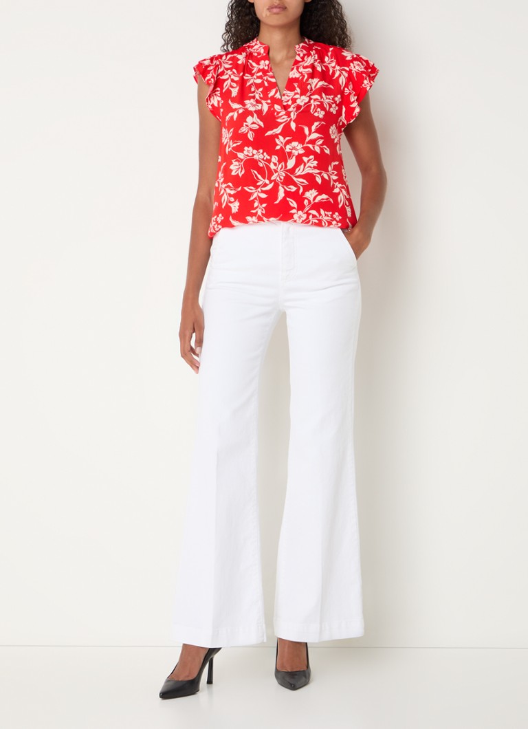Hobbs Cleo top with floral print