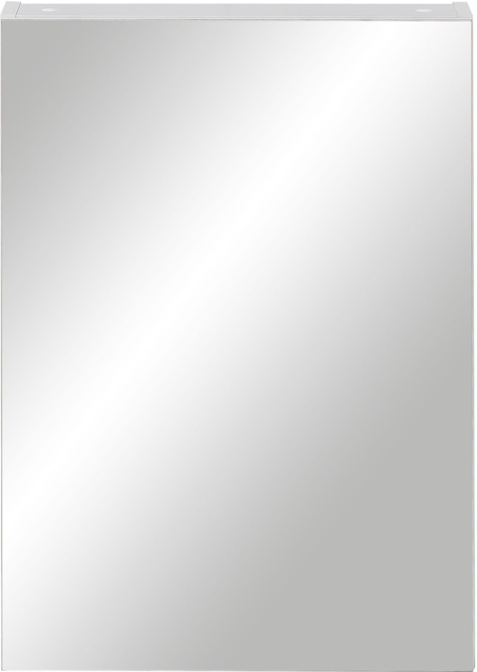 Schildmeyer Spiegelschrank Basic Breite 50 cm, 1-türig, Glaseinlegeböden, Made in Germany