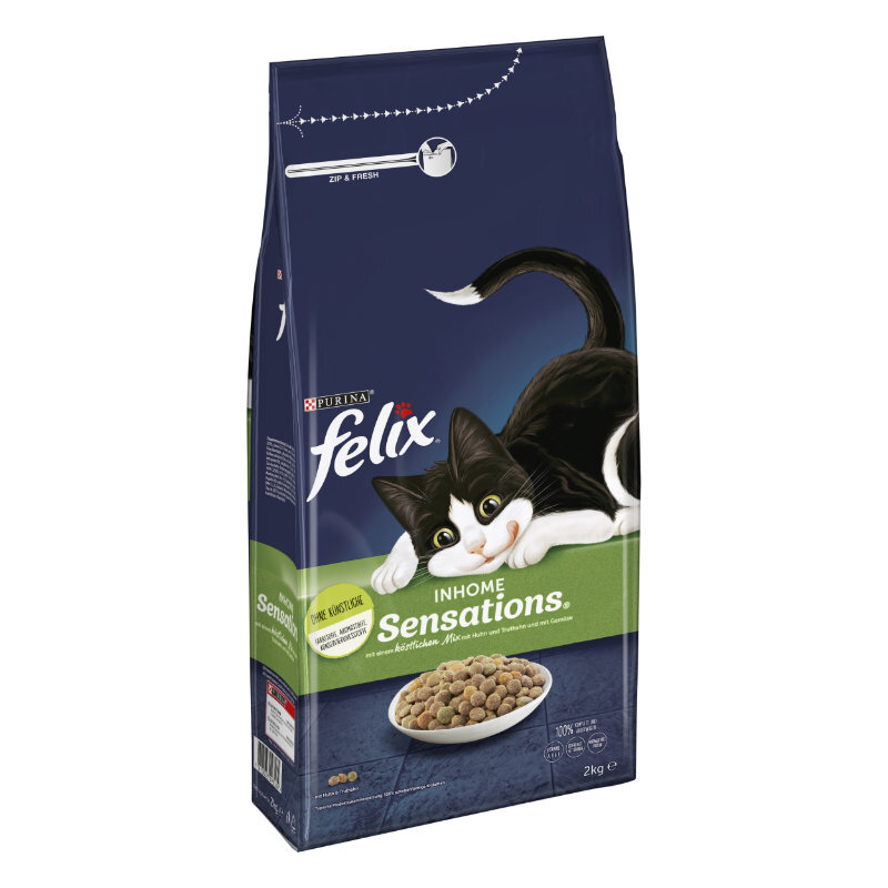 Felix Trockenfutter Felix Inhome Sensations Huhn, Truthahn 2kg