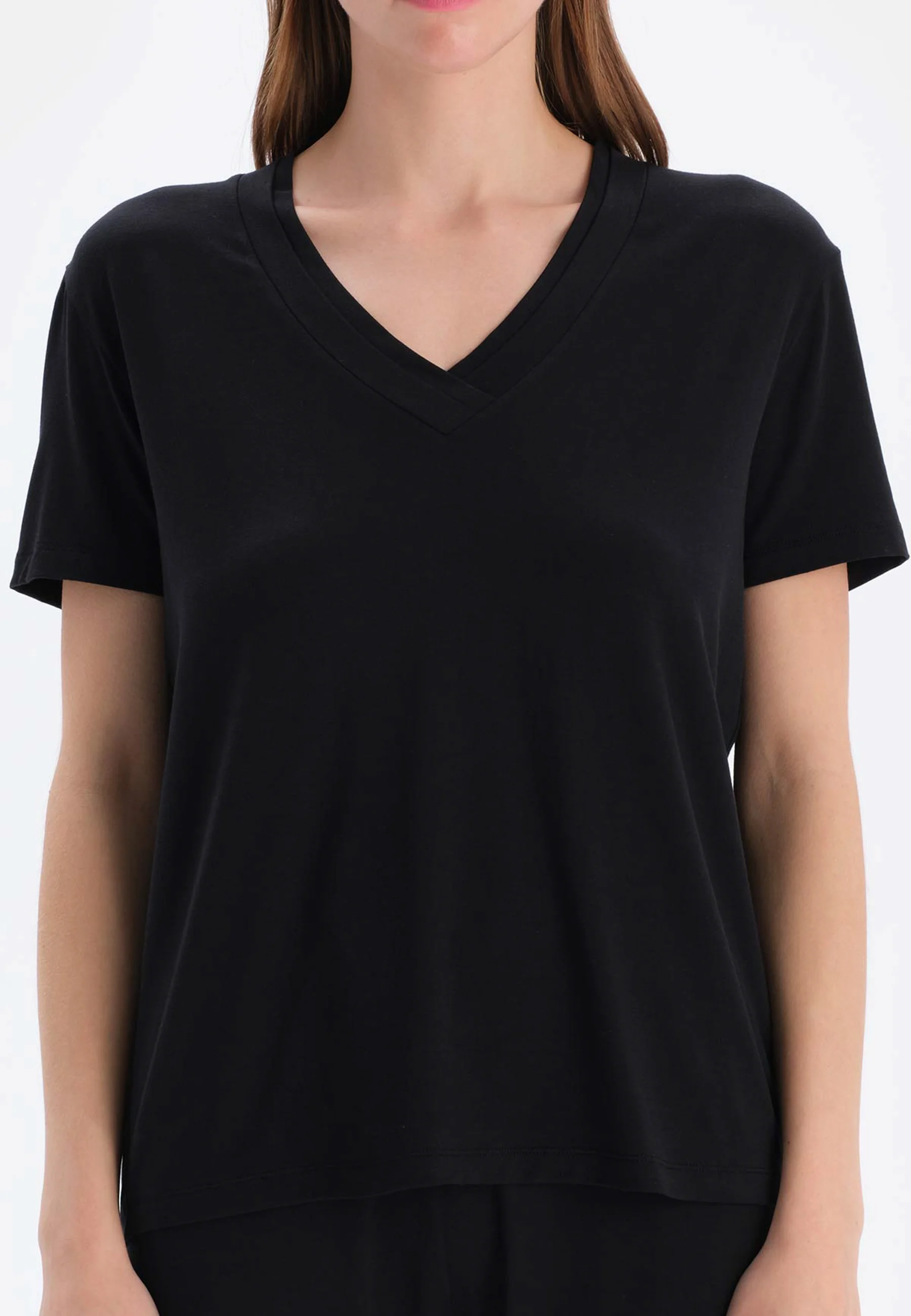 DAGI SHORT SLEEVE V-NECK REGULAR - Pijama