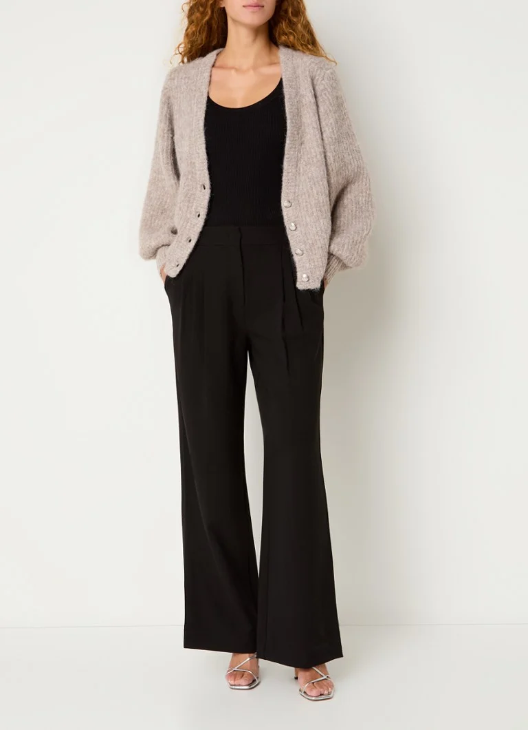 Gilet en maille grossière Co'Couture Coralie en laine mélangée