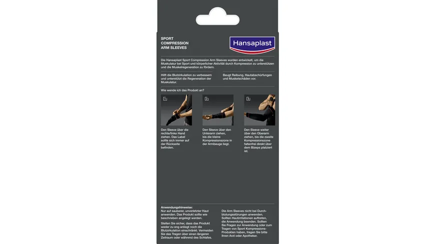 Hansaplast Sport Compression Arm Sleeves Größe L/XL