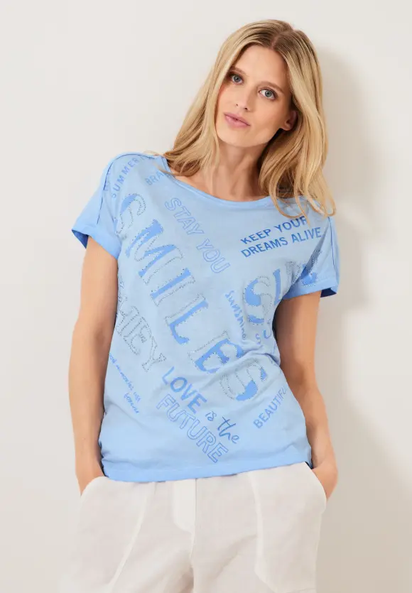 CECIL Wording Print T-Shirt