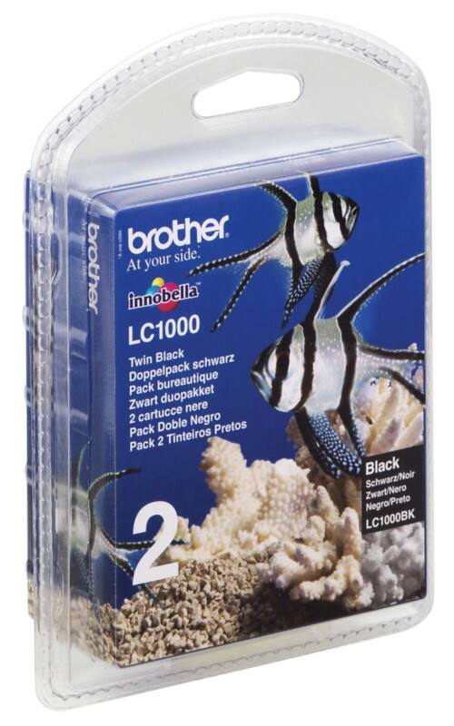 Brother LC1000BKBP2 Original Tintenpatrone LC1000BKBP2 Schwarz 2 Stück Duopack