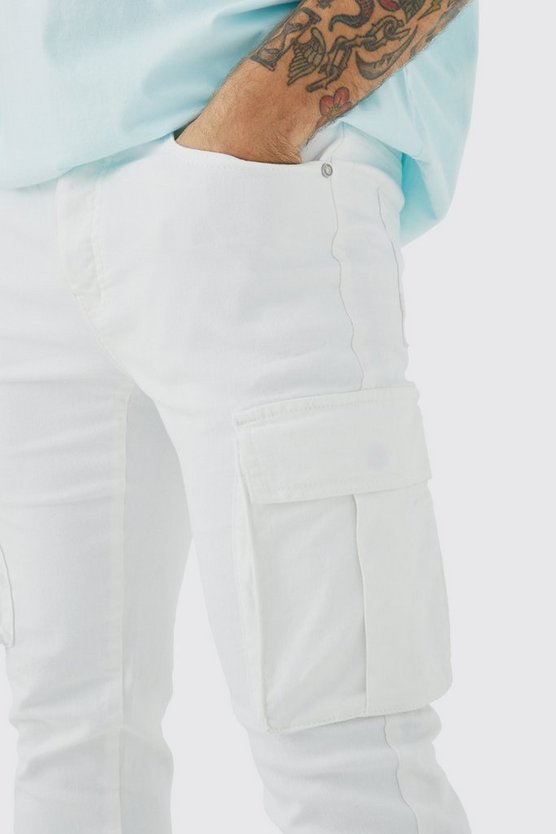 Skinny Stretch Cargo-Jeans