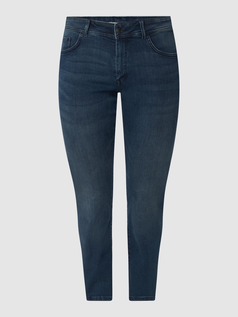 Slim Fit PLUS SIZE Jeans mit Stretch-Anteil in dunkelblau