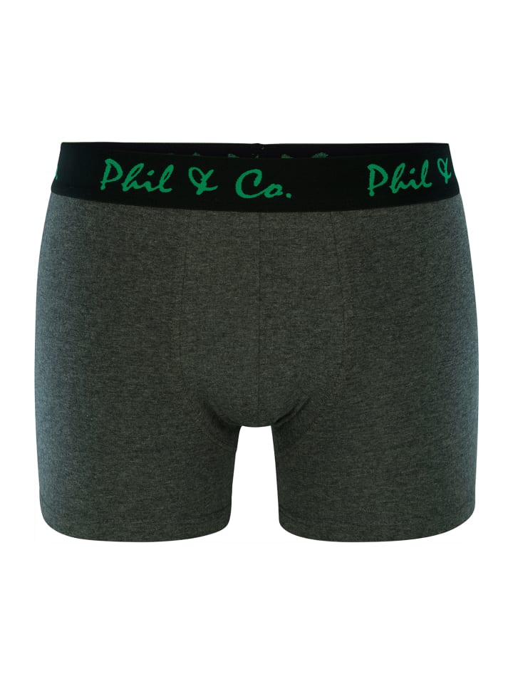 Phil & Co. Berlin  Retro Pants Jersey in grün-anthrazit günstig kaufen