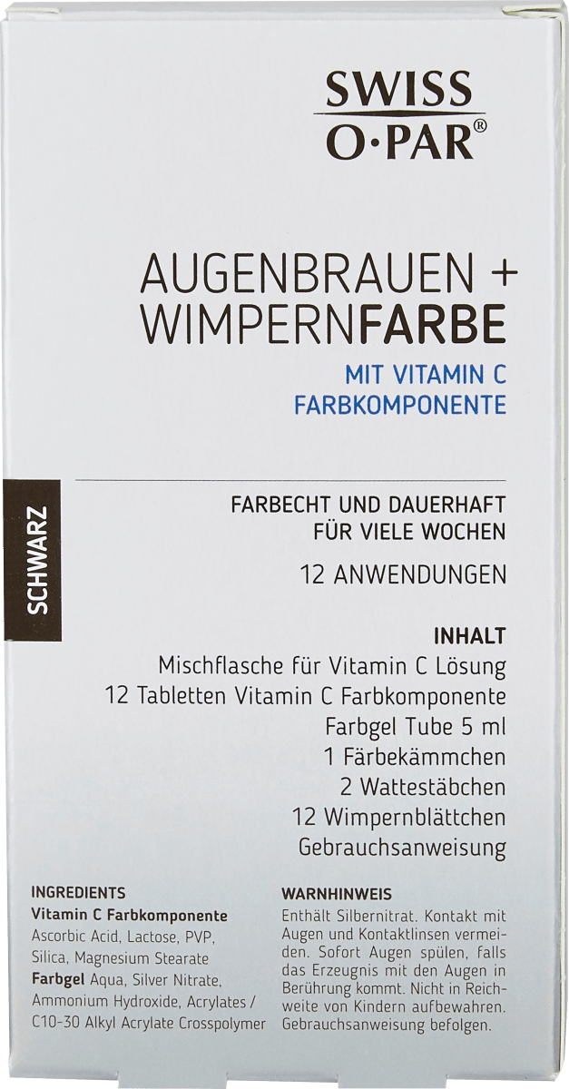 Augenbrauen- und Wimpernfarbe Schwarz, 1 St
