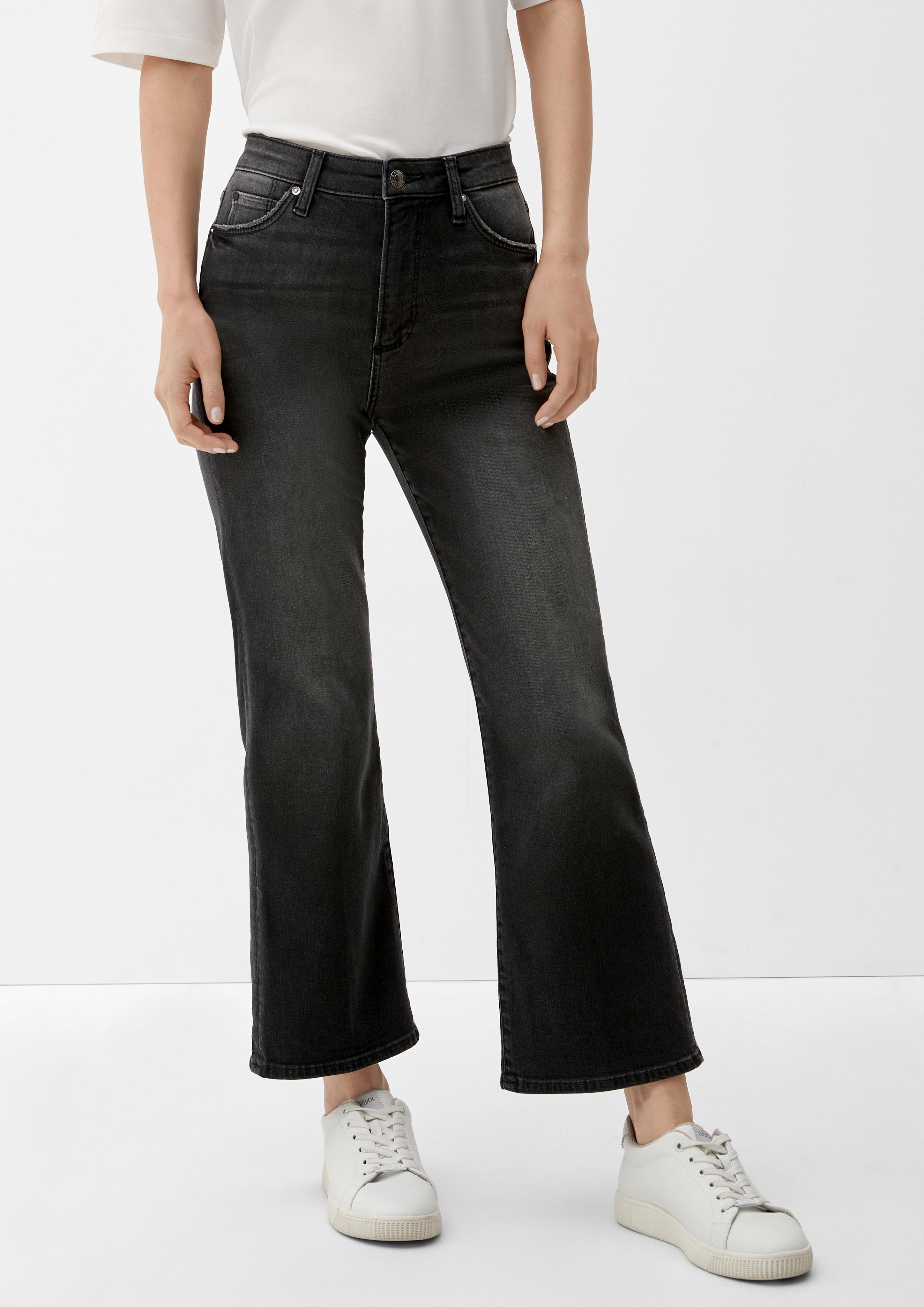 Cropped-Jeans Flared / Slim Fit / High Rise / Flared Leg  2127603-97Z5