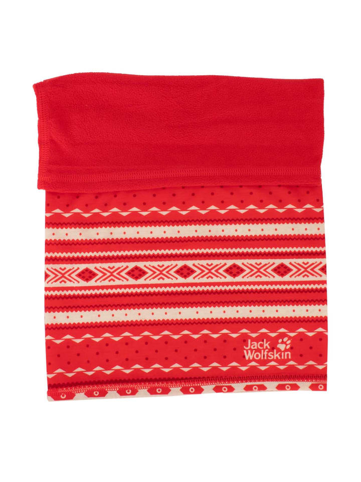 Jack Wolfskin Accessoires Headgear Nack Warmer Tube Schal in Rot günstig kaufen onesize