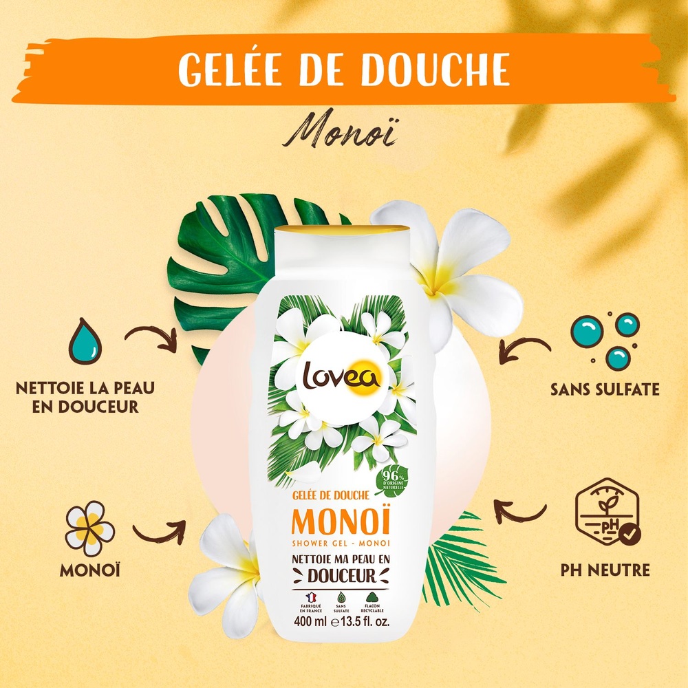 lovea Gelée de Douche Monoï Gelée de Douche