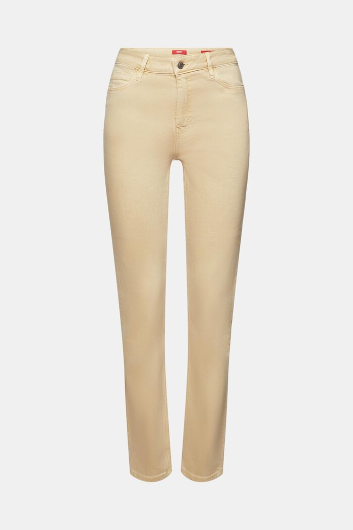 Twillhose mit schmaler Passform und hohem Bund