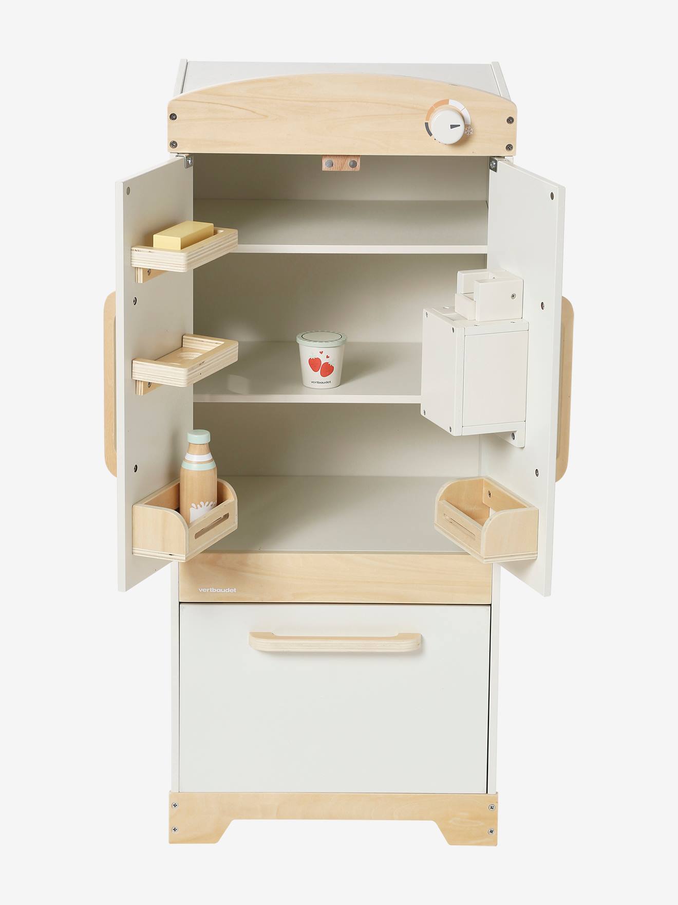 Réfrigérateur en bois FSC® écru