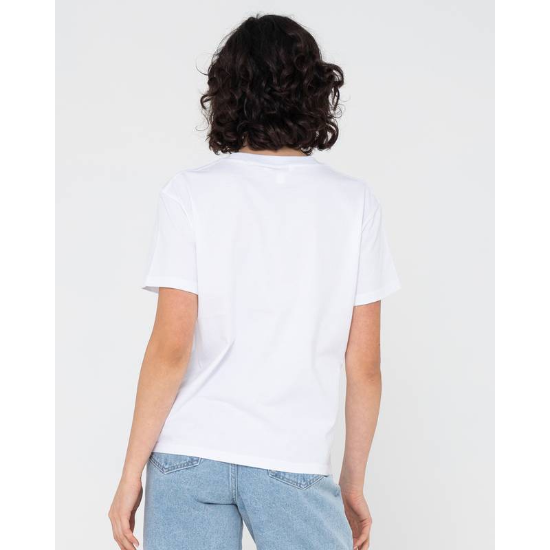 RUSTY SUNSET PALM ORGANIC COTTON RELAXED TEE T-Shirt Damen