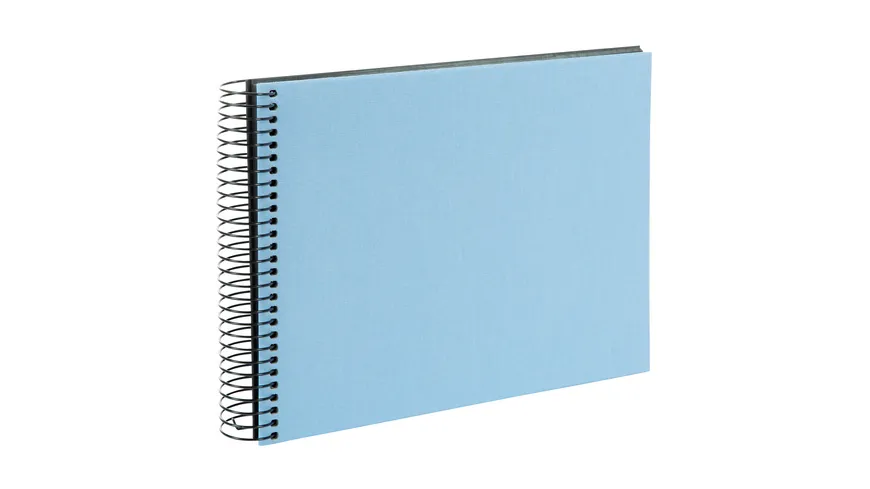 goldbuch Spiralalbum Bella Vista himmelblau 24x17cm 40 schwarze Seiten