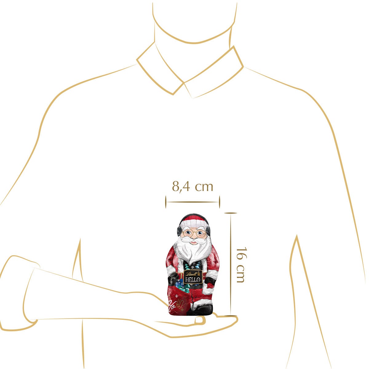 HELLO Xmas Santa, 140g