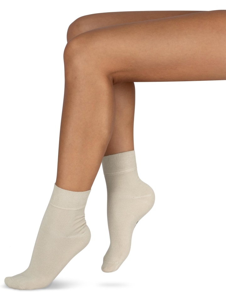 normani 6 Paar Bambus-Gesundheitssocken Kurzschaft in Beige günstig kaufen
