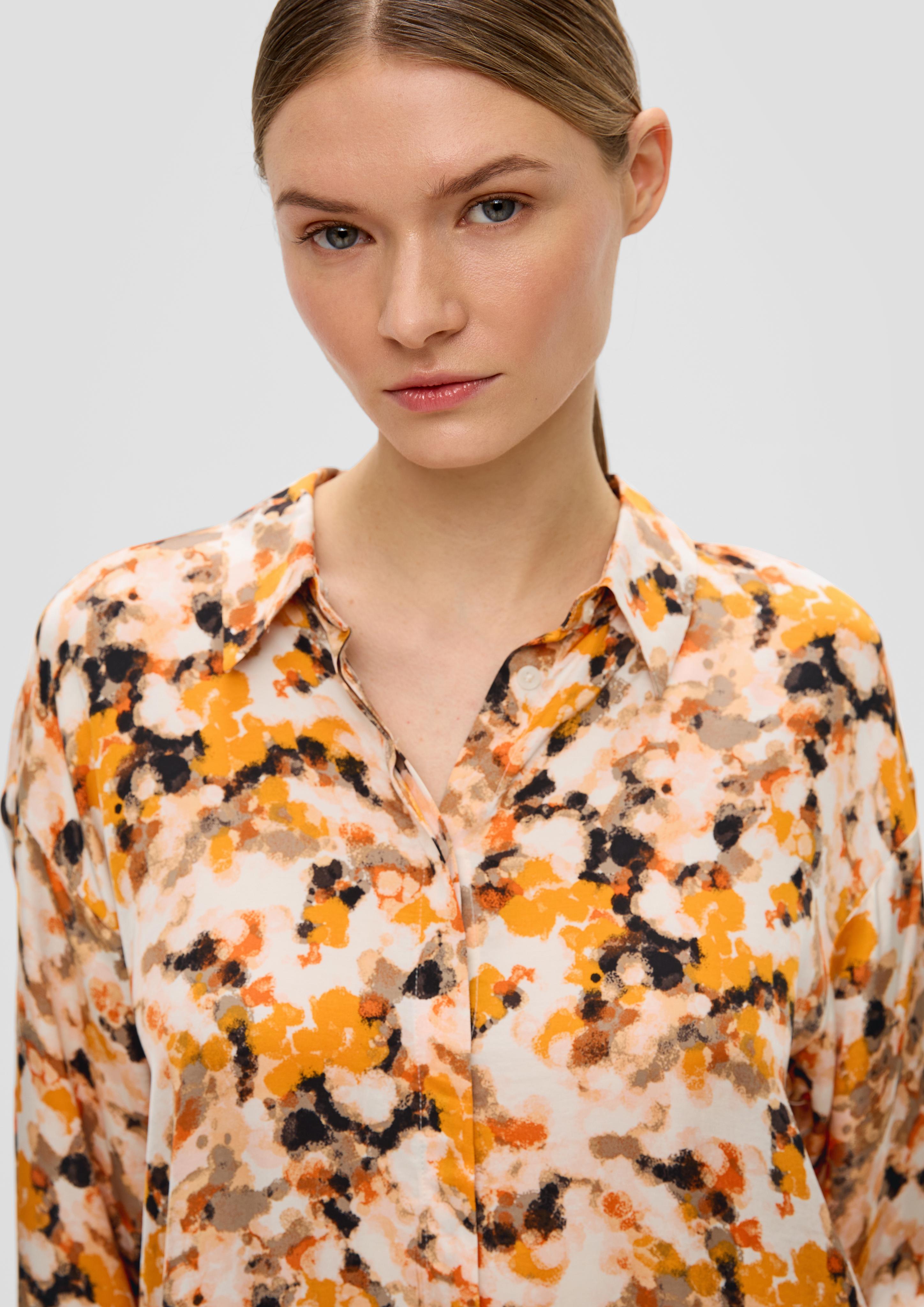 Longbluse aus Viskose-Satin  2139191-07A5