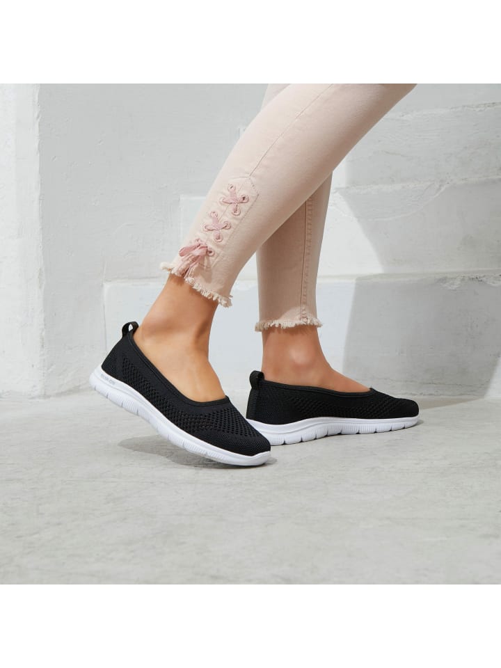 LASCANA Ballerina in schwarz günstig kaufen