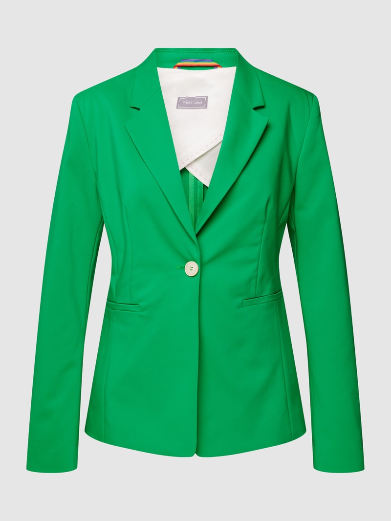 Blazer mit Knopfverschluss in grün