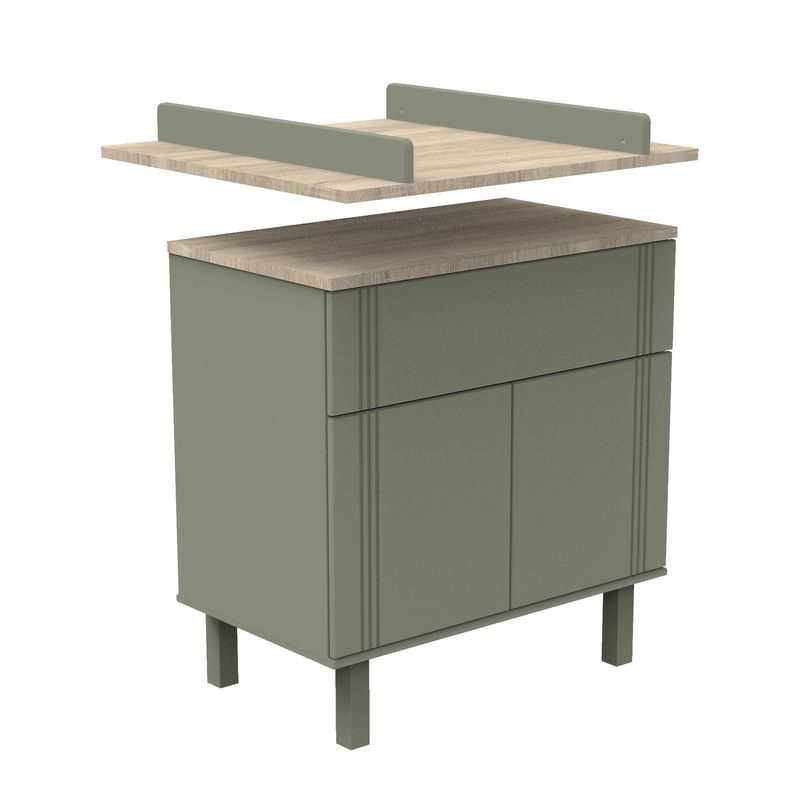 Commode 1 tiroir Eléonore kaki