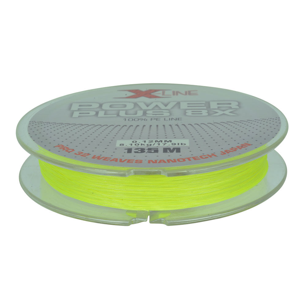X-Line Power Plus 8x geltonas pynimo valas 135 m