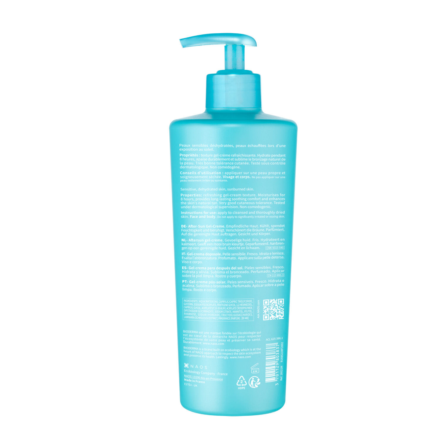 Bioderma Photoderm Gel-Crème Après Soleil Visage et Corps - Peaux Sensibles