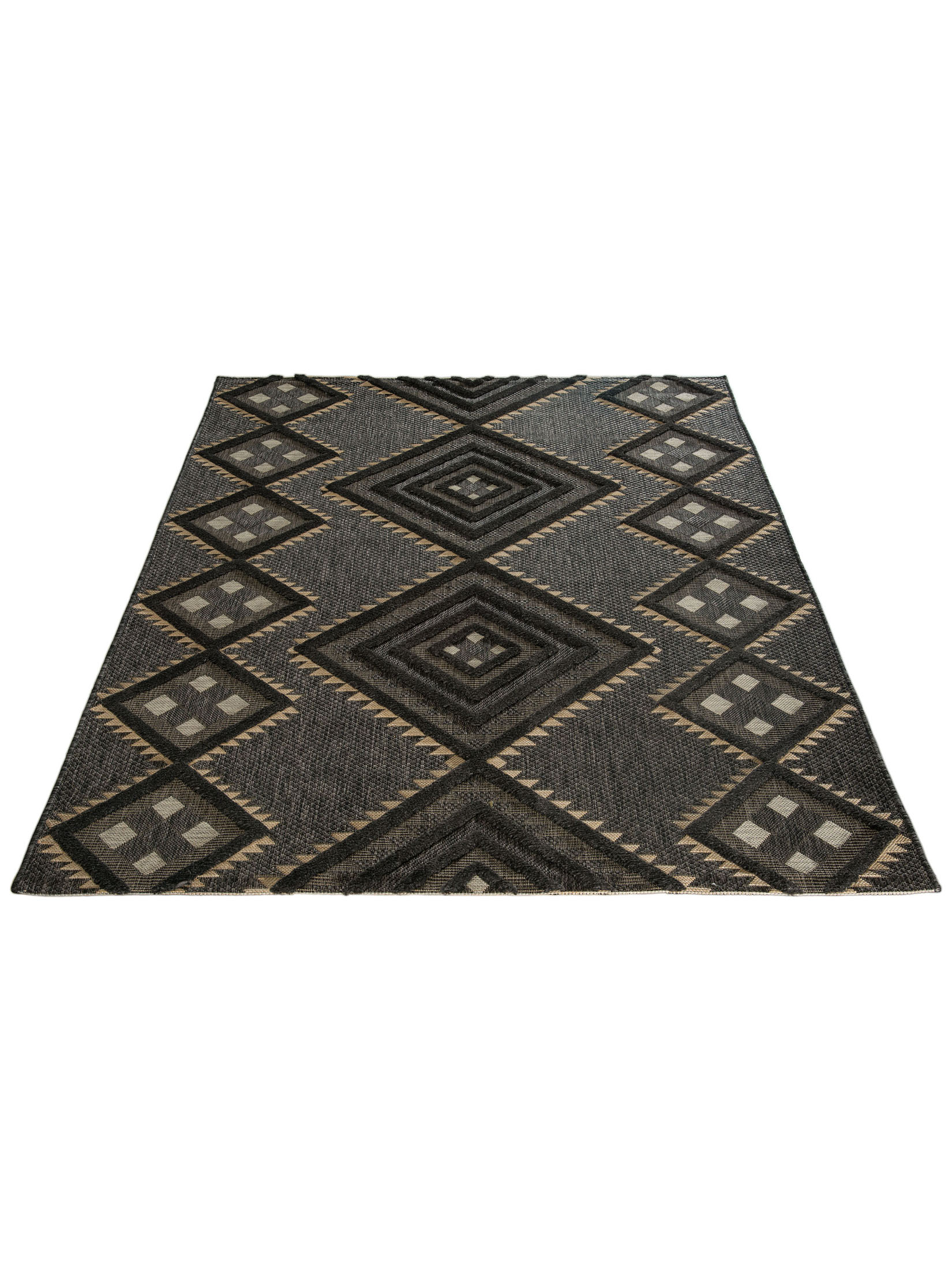 Dominical Outdoor-Teppich, Schwarz