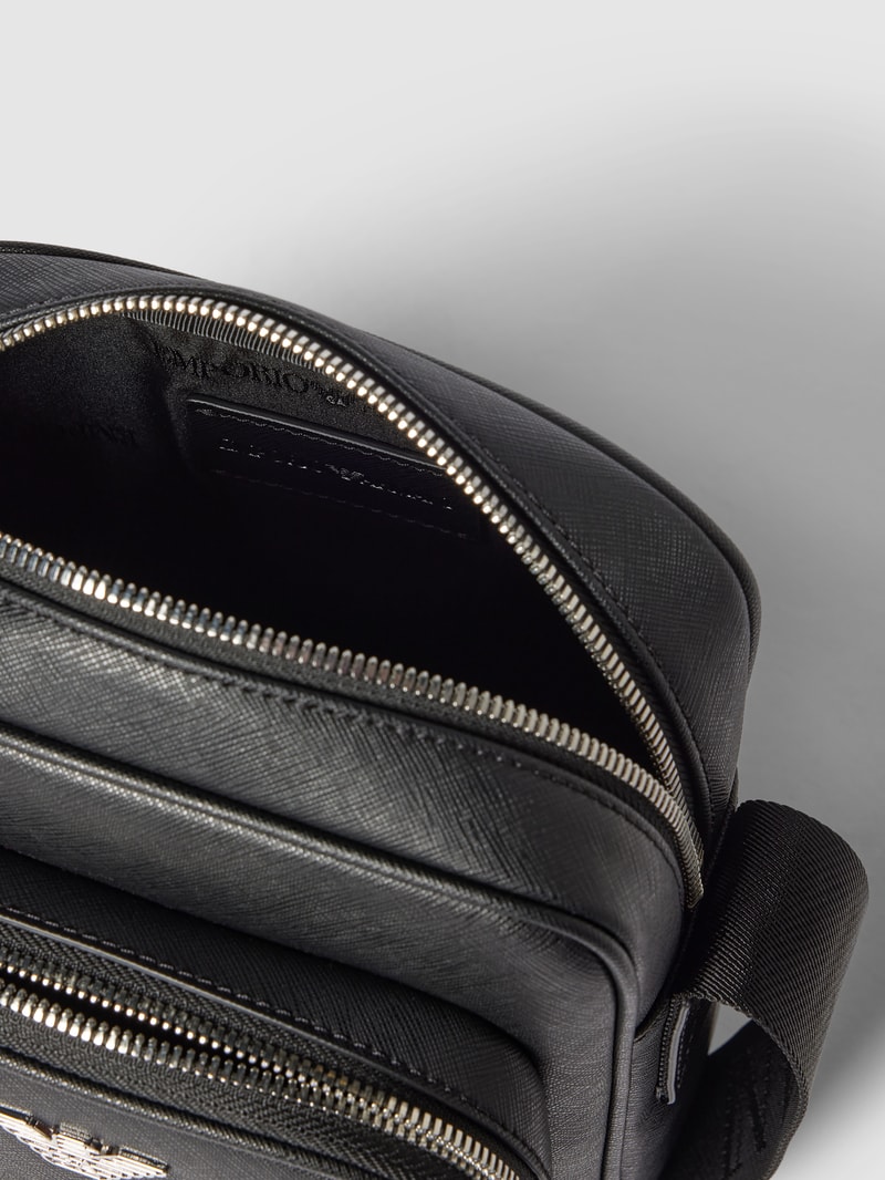 Beanie mit Label-Applikation Modell 'Fati' in schwarz