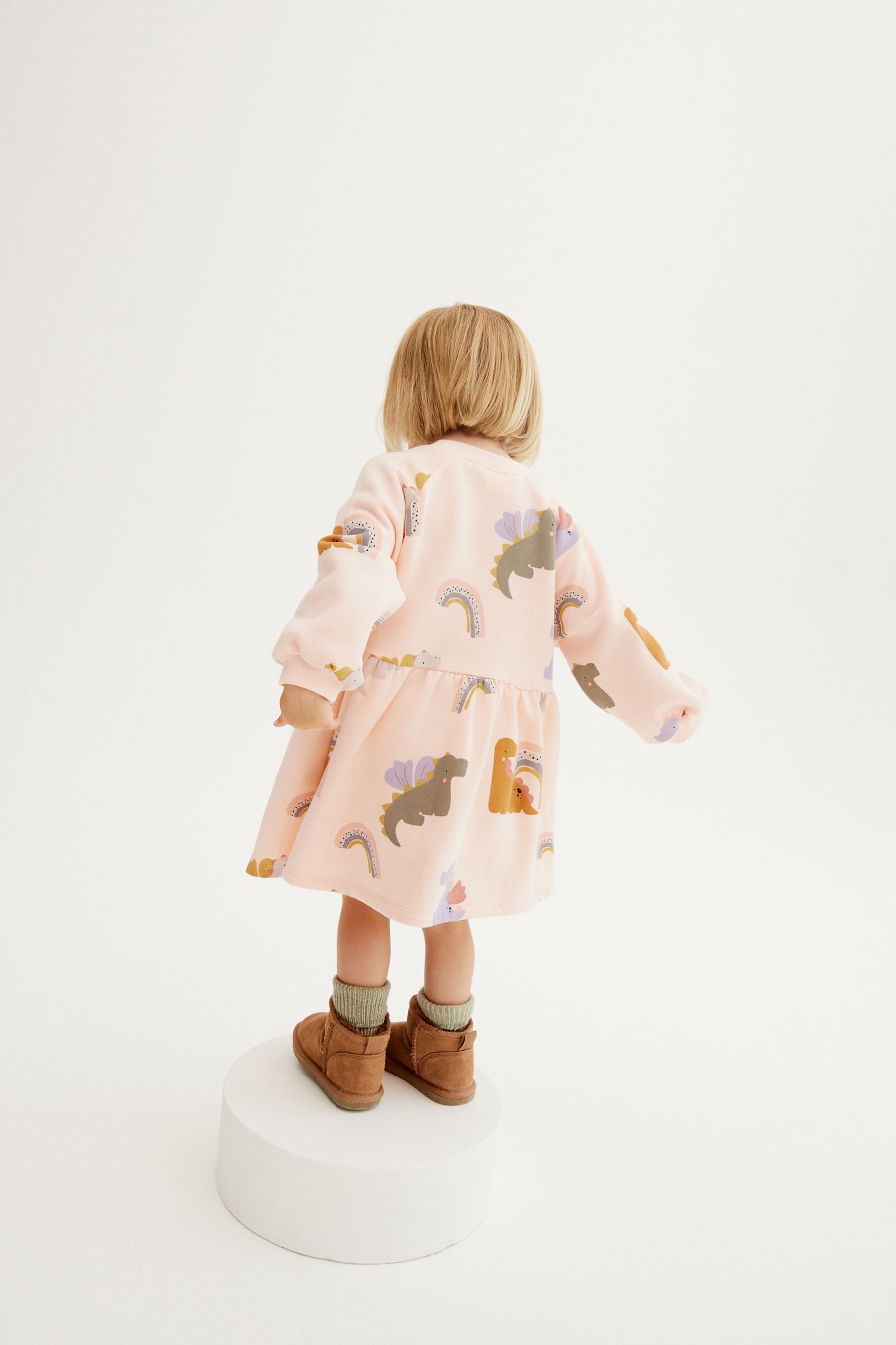 Next Sweatkleid Sweatkleid mit Print (1-tlg)