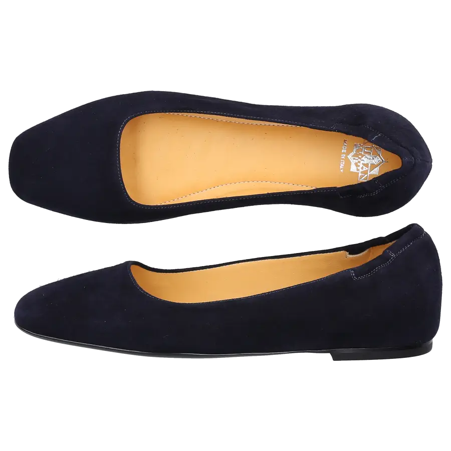Truman's - Ballerinas 9709 Veloursleder - blau