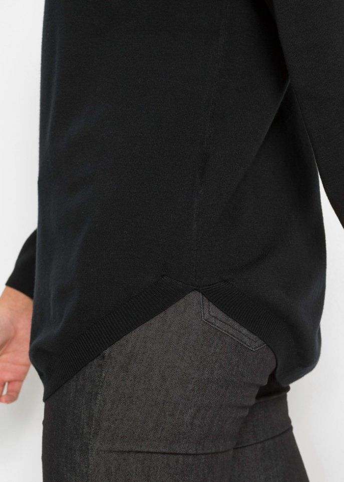 Pullover mit V-Ausschnitt hinten