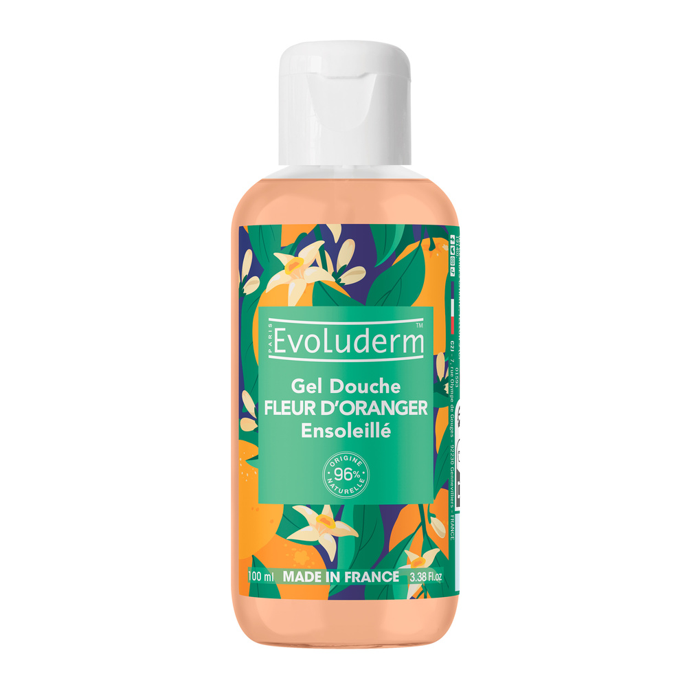evoluderm Fleur d'Oranger Ensoleillé Gel douche Fleur d'Oranger Ensoleillé -100 ml