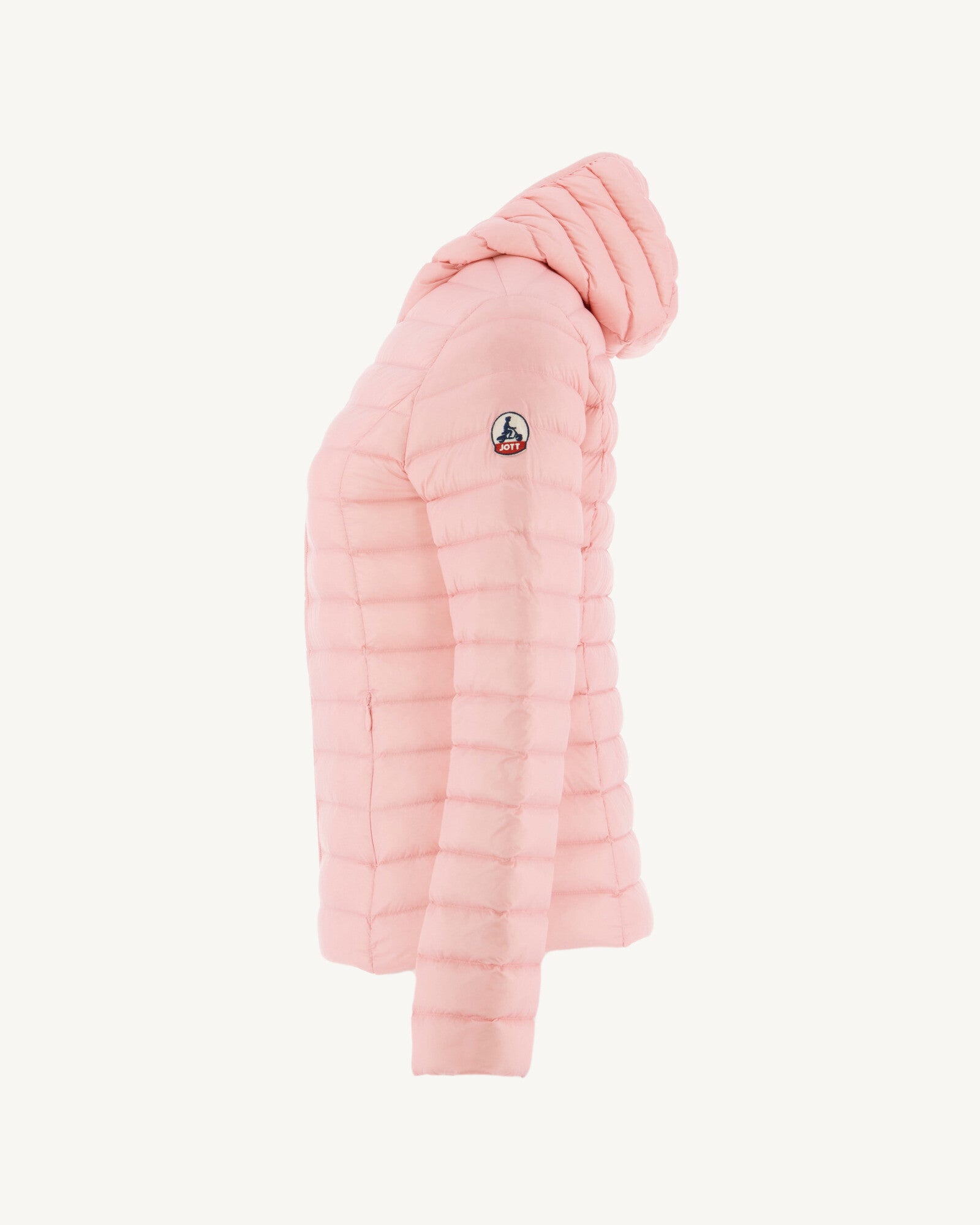 Doudoune légère à capuche Rose pêche Cloe