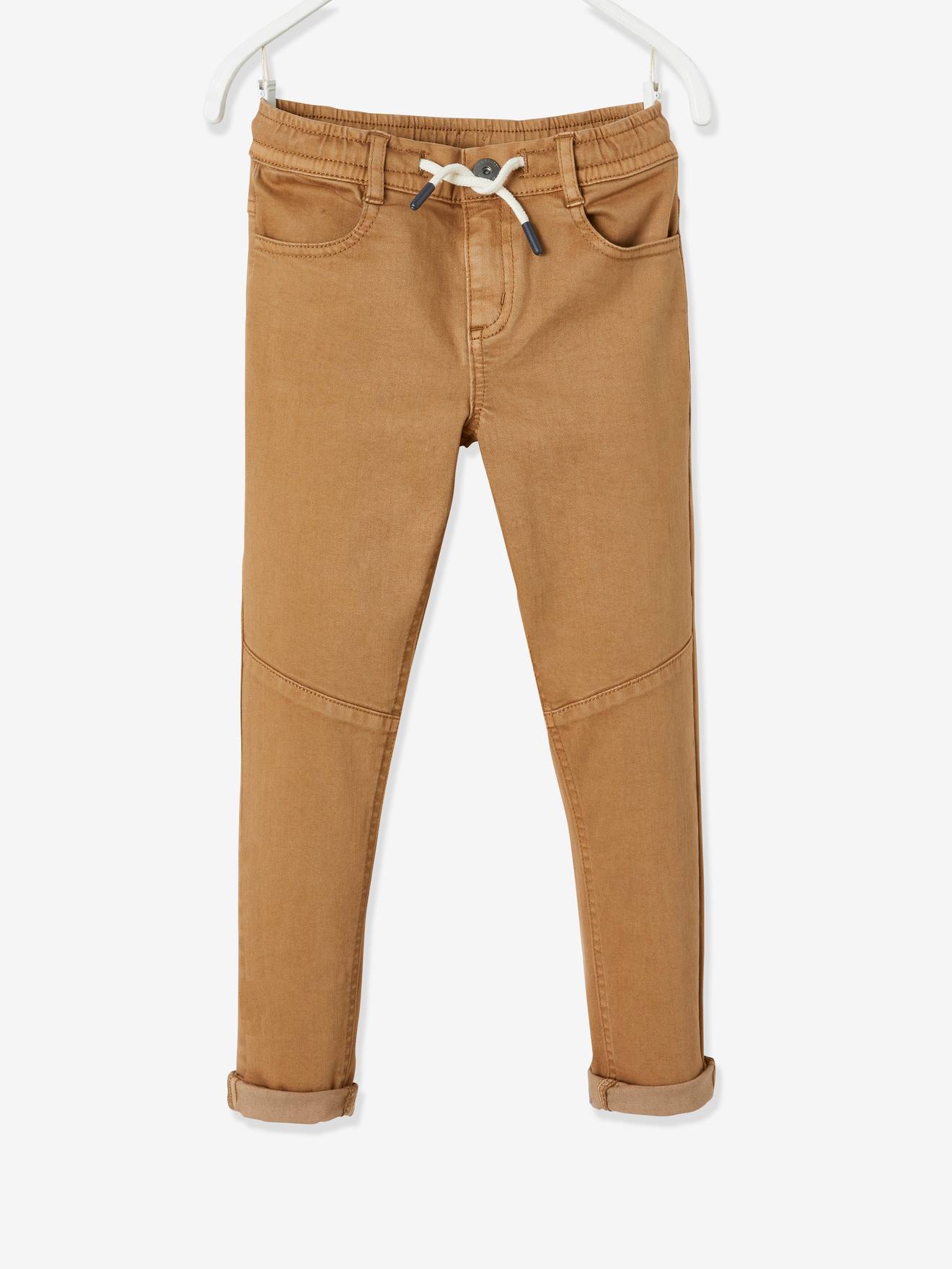 Pantalon slim couleur facile à enfiler garçon bleu nuit