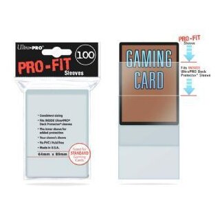 PRO-Fit Protector Sleeves Standardgröße - Transparent (100 Stk.)