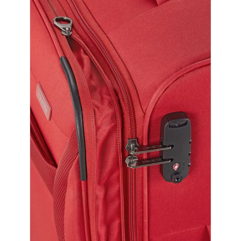 Travelite CHIOS Kofferset mit 4 Rollen Gr. L\/M (inkl. Reisetasche + Beautycase) - Rot
