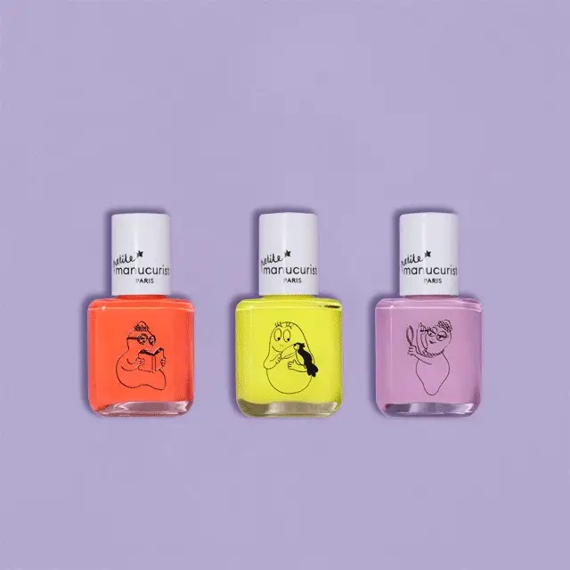 Conjunto de três esmaltes infantis para personalizar a Petite Manucurist.