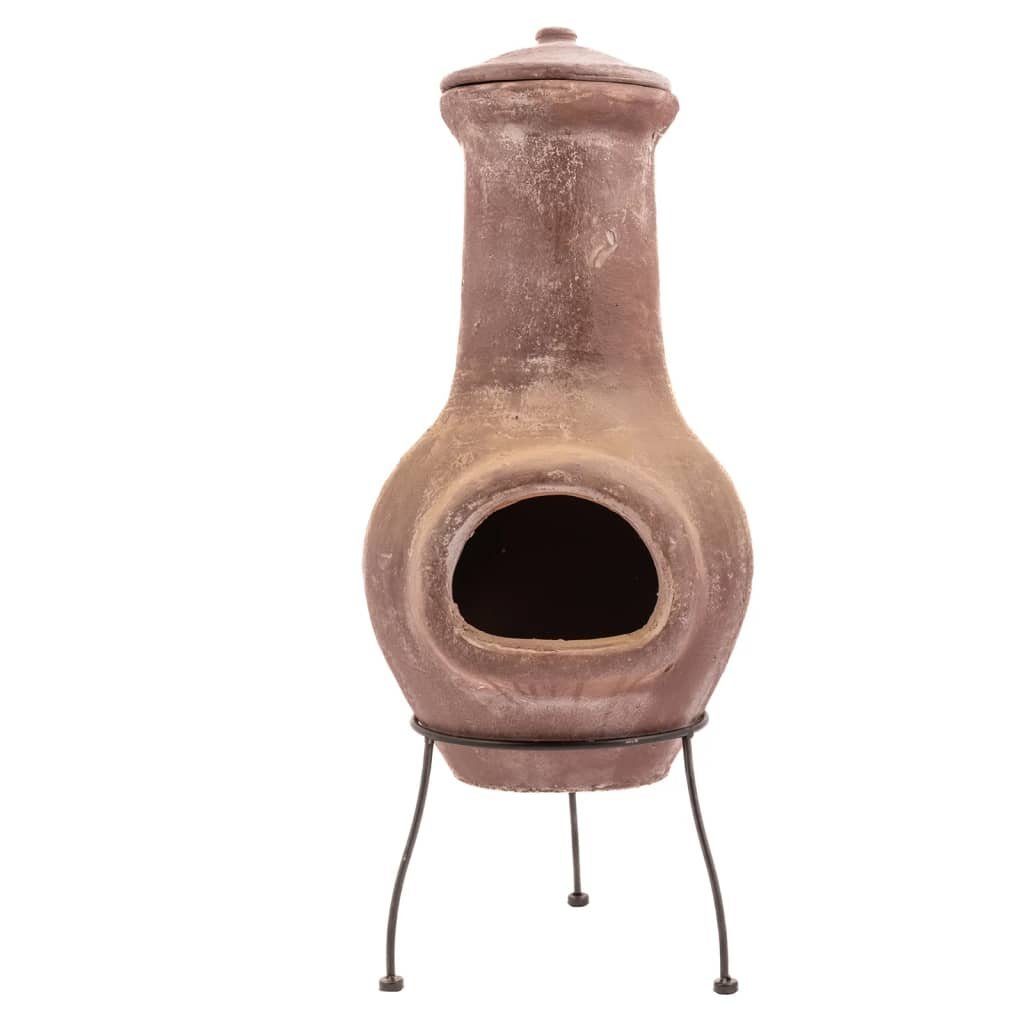 REDFIRE® Feuerstelle Kaminofen Salamanca Dunkelrot 36 x 36 x 85 cm Ton