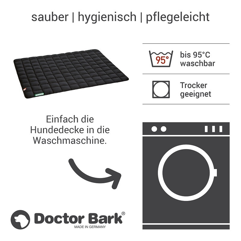 Doctor Bark Hundedecken Doctor Bark Liegedecke schwarz XL