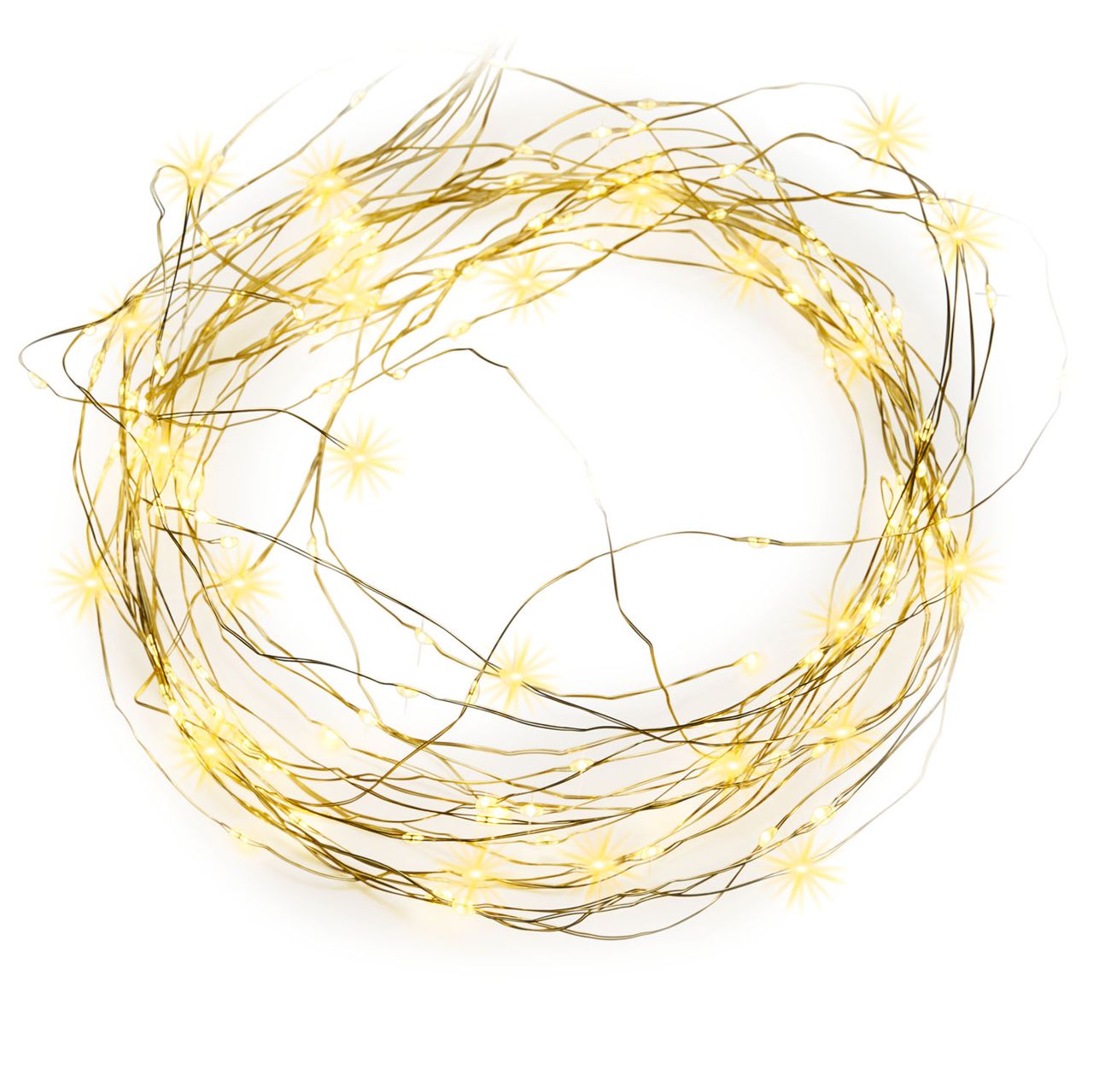 Weles AMARE LED Lichterschweif Länge pro Strang 1,9 m (zzgl. 5 m Zuleitung), LED Farbe warmweiß, für den Innen- und Außenbereich, 8 Leuchtmodi/Fernbedienung/Timer/Dimmfunktion