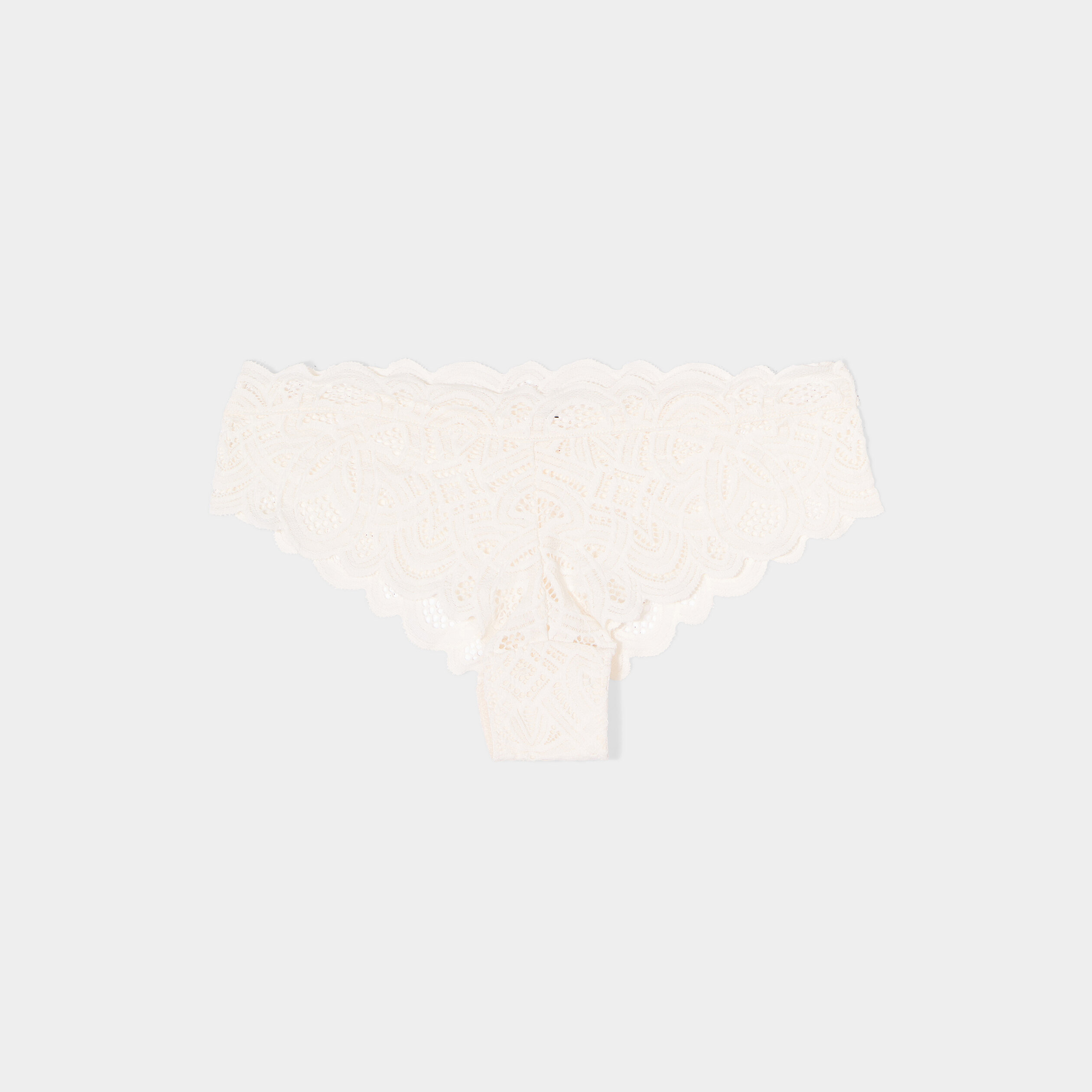 Boxer en dentelle ivoire femme | La Halle