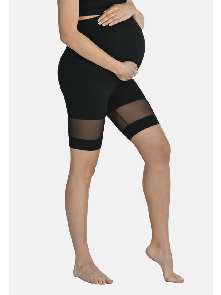 Teyli Schwangerschaftsleggings aus Baumwolle Rebeca in schwarz günstig kaufen