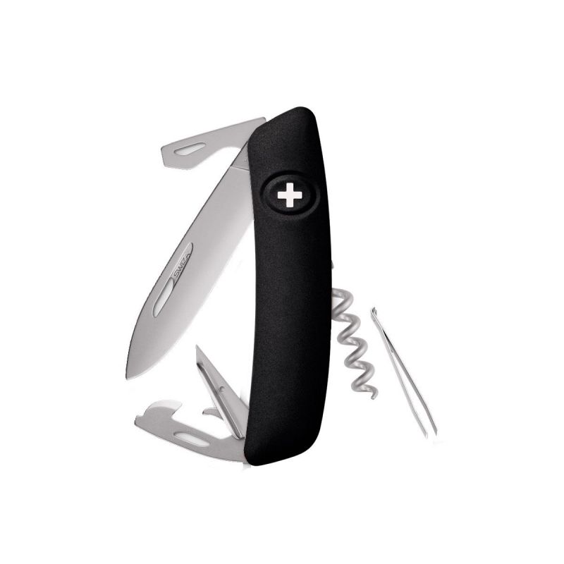 Swiza D03 AllMatt Black, Schweizer Taschenmesser made in Swiss