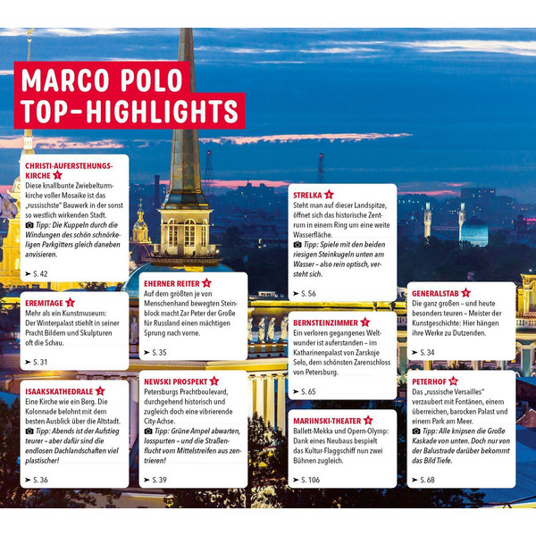 MARCO POLO REISEFÜHRER ST. PETERSBURG - Reiseführer